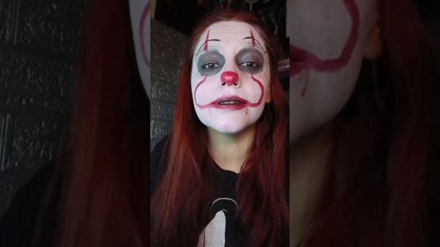 клоун Пеннивайз #оно #косплей #макияж смотреть онлайн