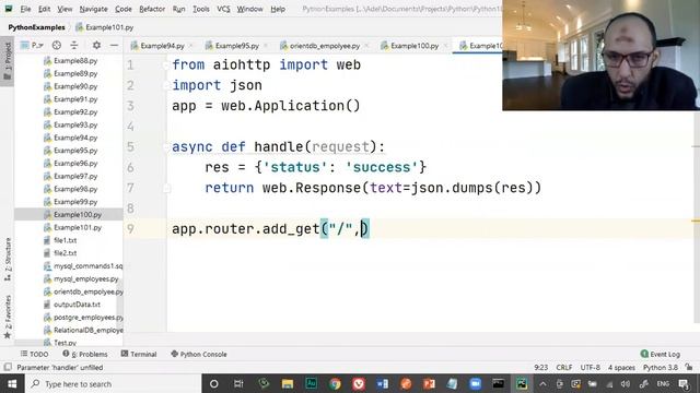 Lecture17 Part9 Web API Web Server, Request, Response, Route with aiohttp fist restful api get смотреть онлайн