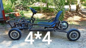 Электро карт полноприводный из гироскутера. Прошивка, запуск.