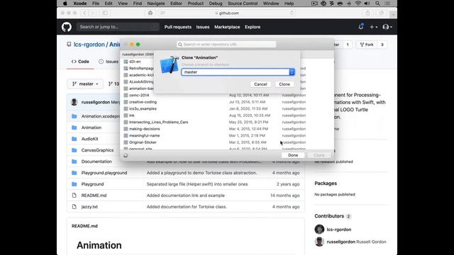 Cloning a Repository into Xcode смотреть онлайн
