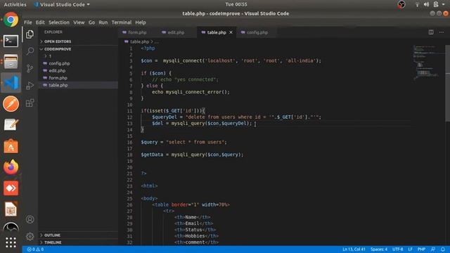 Delete Data From Database in PHP MySQLi Part # 6 | PHP Tutorials in Hindi смотреть онлайн