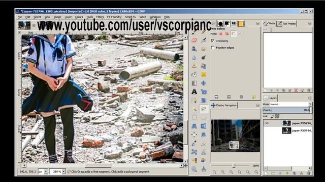 GIMP Tutorial - How to Remove People or Objects from Photos by VscorpianC смотреть онлайн