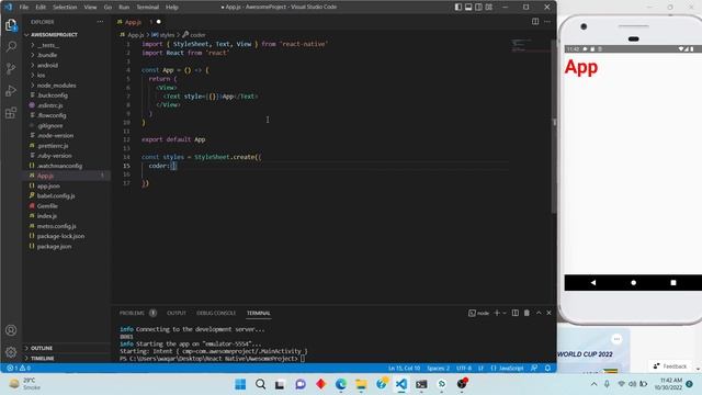 React Native Urdu & Hindi tutorial #6 Style смотреть онлайн