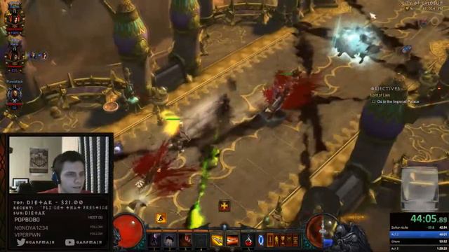 Diablo 3 CO-OP Any% NG Former World Record Speedrun 1:28:41 with Pukeattack and Shippo_Tail смотреть онлайн