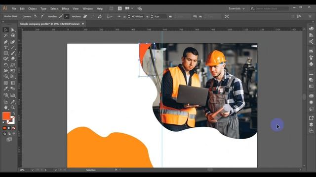Adobe illustrator cc | how to design Simple Company Profile | Adobe illustrator cc смотреть онлайн