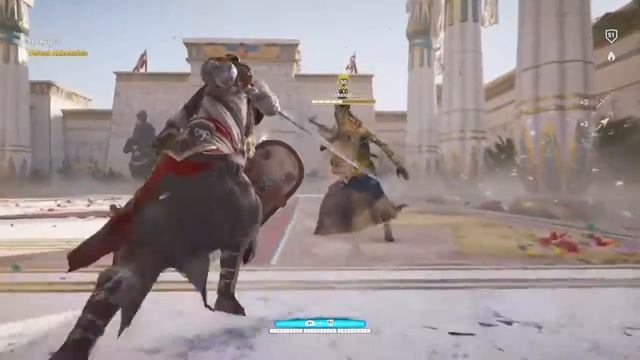 Assassins Creed Origins - The Curse of the Pharaohs - Akhenaten fight смотреть онлайн