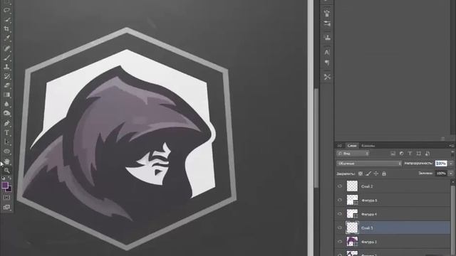 Esport logo - DarkMan tutorial (#Photoshop CS6)|Team Logo Creation смотреть онлайн