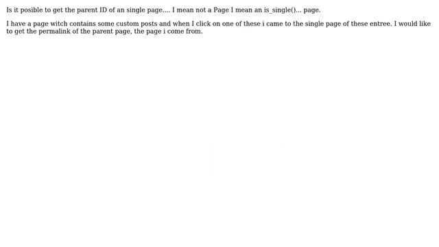 Wordpress: Parent for a single (single.php) смотреть онлайн