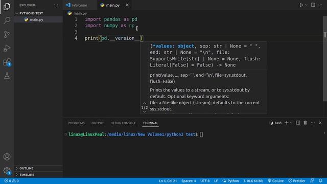pandas and numpy version checking смотреть онлайн