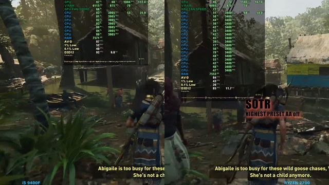 i5 9400f vs Ryzen 2700 RX 5700 Very high - ultra settings смотреть онлайн