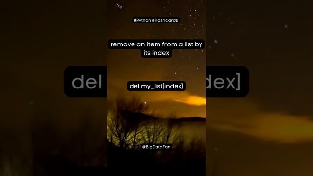 remove an item from a list by its index смотреть онлайн