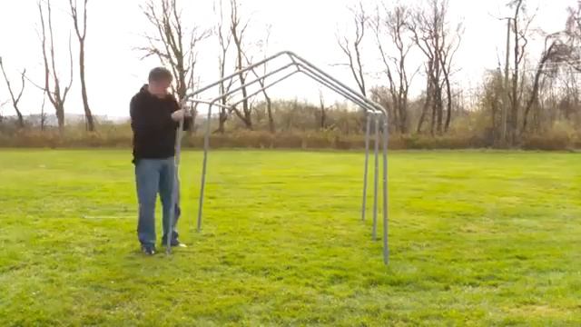 Обзор Теплицы 1,8×2,4×2 м Shelterlogic MS110 с тентом смотреть онлайн