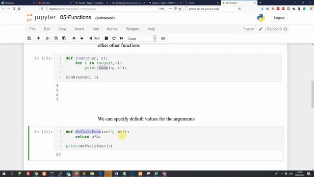 Python programming 05 - Functions and their arguments смотреть онлайн