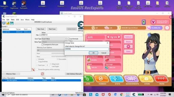 Crush Crush - how to use cheat Engine!