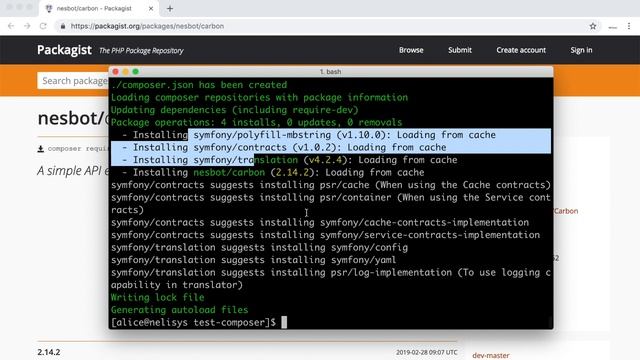 การใช้ composer ติดตั้งแพ็คเกจ PHP смотреть онлайн