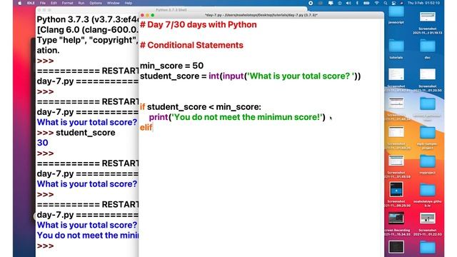 30 Days with Python - Day 7: Conditional Statements смотреть онлайн