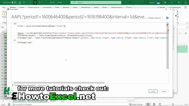 How to Pull Stock Prices Into Excel Using Power Query смотреть онлайн