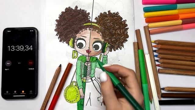 How coloring LOL Surprise D.J. dolls ? | DRAWING CHALLENGE 5 MIN VS 30MIN | DRAWING TIME LAPSE #2 смотреть онлайн