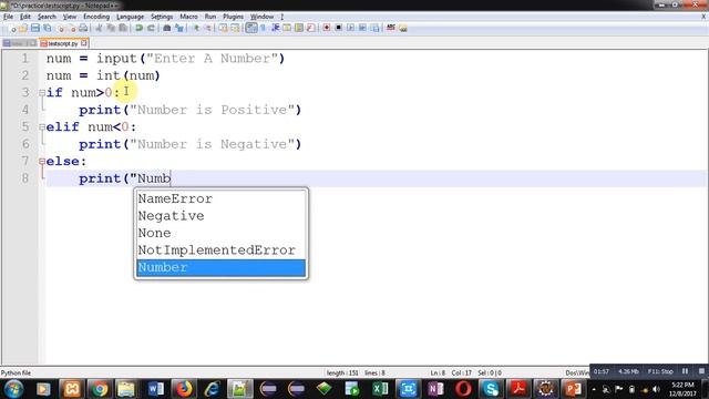 17 Python | How to check whether a number is positive, negative or zero using if elif else in pytho смотреть онлайн