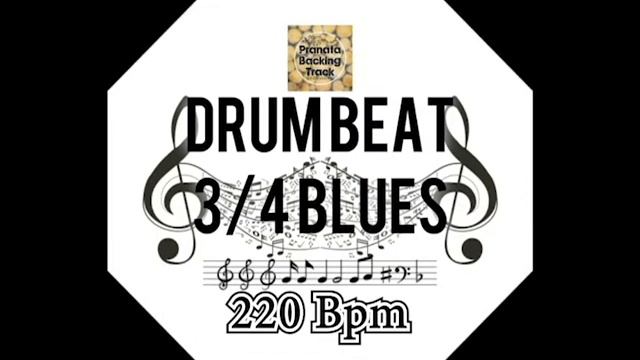 Blues Drum Beat l Metronome l Tempo 3/4 220 Bpm смотреть онлайн