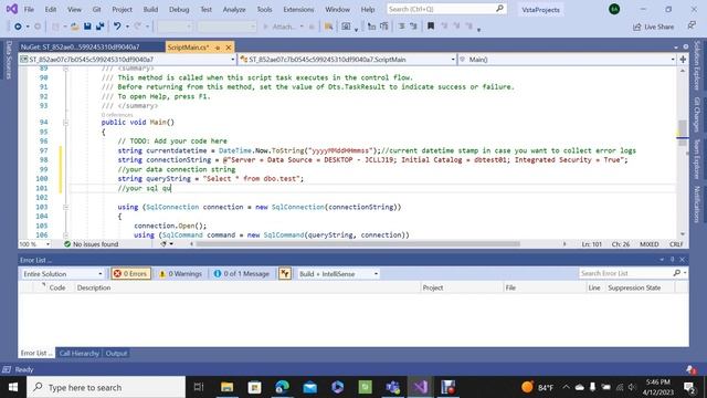 Insert sql data into formatted excel rows using SSIS Script Task C# смотреть онлайн