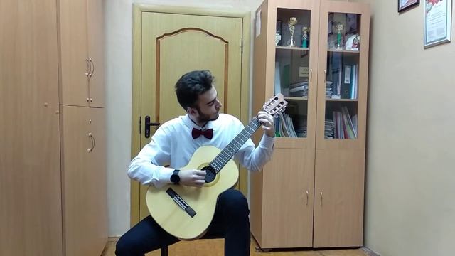 Кадимян Давид, 15 лет, 1/3 класс. А. Виницкий Этюд №5 e-moll Босса-Нова смотреть онлайн