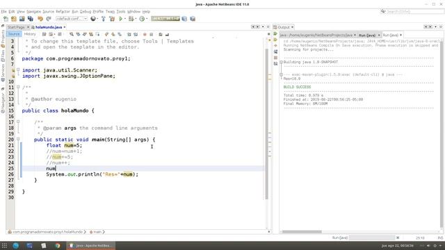 Curso de Java Netbeans Completo☕ [11.- Operadores matemáticos cortos] смотреть онлайн