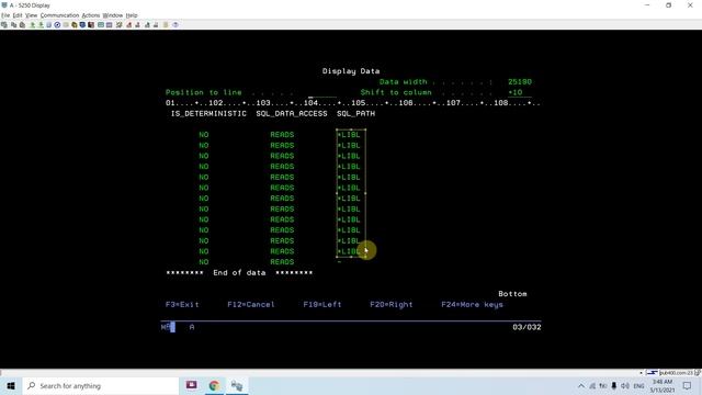 SYSFUNCS catalog on IBM DB2 for i SQL смотреть онлайн