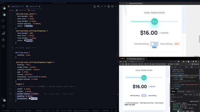 Interactive Pricing Component Tutorial - Frontend Mentor - HTML, CSS, Javascript смотреть онлайн