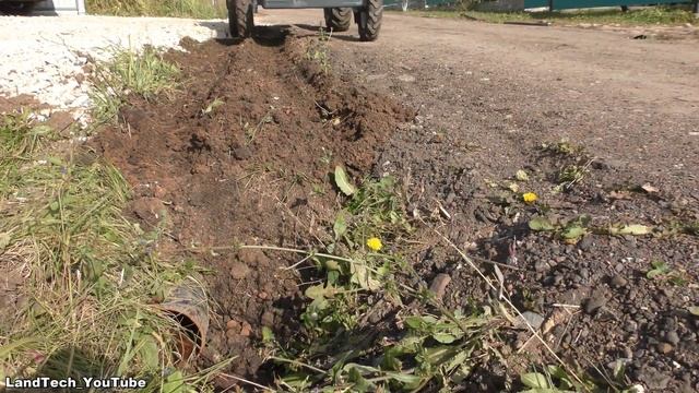 Применение минитрактора СКАУТ Т18 не по назначению - Трамбовка глины смотреть онлайн