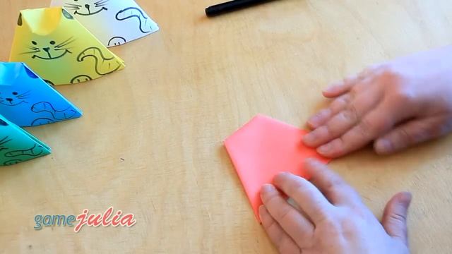 Оригами Кот Матрешка из бумаги смотреть онлайн