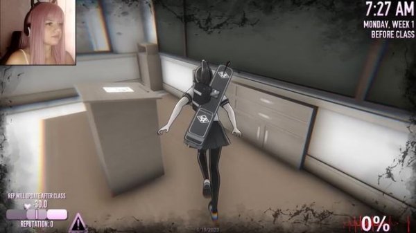 Челлендж - игра на 0% рассудка в Яндере симулятор / Yandere Simulator