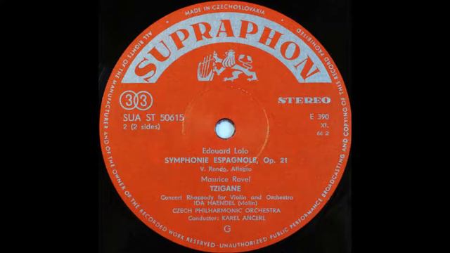 Lalo, Symphonie Espagnole, 5th mov and Ravel, Tzigane , Ida Haendel, Violin смотреть онлайн