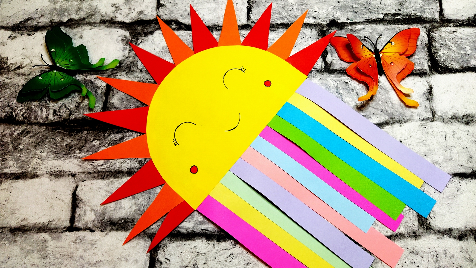 Поделка солнце из бумаги смотреть онлайн