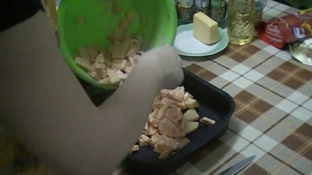 Запеканка с куриной грудкой и картофелем в духовке смотреть онлайн