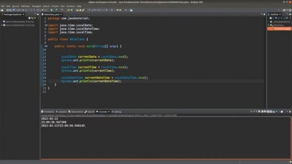 Java Fundamentals Tutorial for Beginners - Date and Time Class and Methods