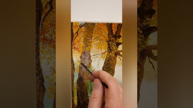 Как нарисовать осенние деревья смотреть онлайн