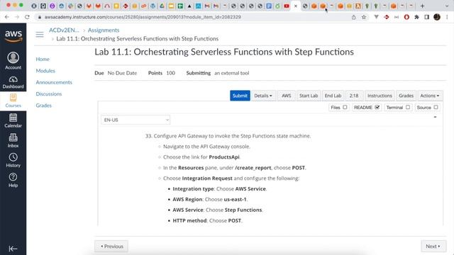 AWS Lab 11.1: Orchestrating Serverless Functions with Step Functions смотреть онлайн