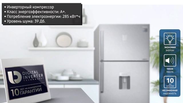 Холодильник Samsung RT5000 (RT35K5410S9 WT) с двухконтурной системой Twin Cooling Plus, 362 л смотреть онлайн