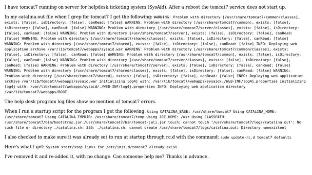 Ubuntu: Ubuntu 14.04 server tomcat7 won't start on reboot (2 Solutions!!) смотреть онлайн