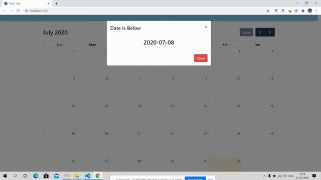 Open Bootstrap Modal Popup on Date-click FullCalendar in Reactjs смотреть онлайн