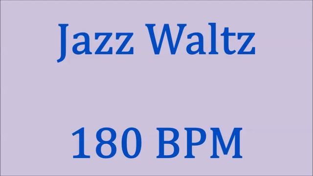 Drum Loop for Practice Jazz Waltz 180 bpm смотреть онлайн