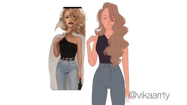 Видео процесс (speed paint) фигура девушки в Procreate (с аудио комментариями) смотреть онлайн