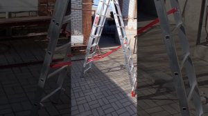 Обзор лестницы алюминиевой трехсекционной 3-9