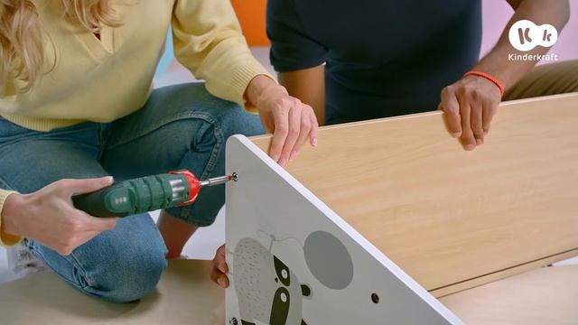 Как собрать стеллаж с контейнерами RACOON от Kinderkraft?  | Руководство по эксплуатации