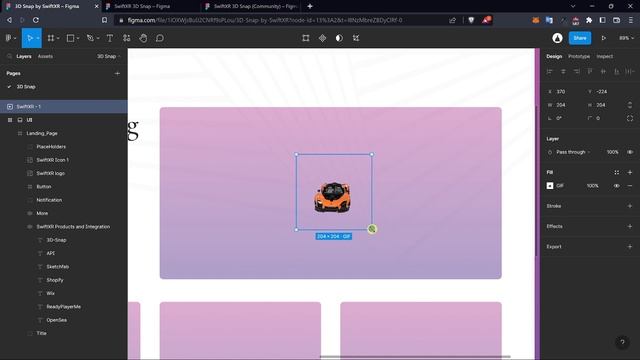 Using SwiftXR 3D Snap (Generated GIFs and Images) on Figma смотреть онлайн