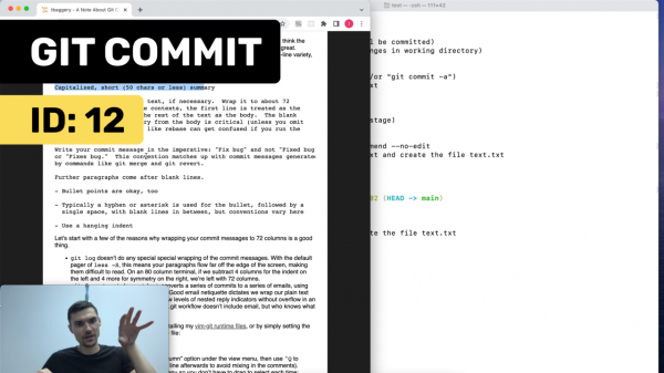 Как сделать коммит в git и изменить его (git commit)