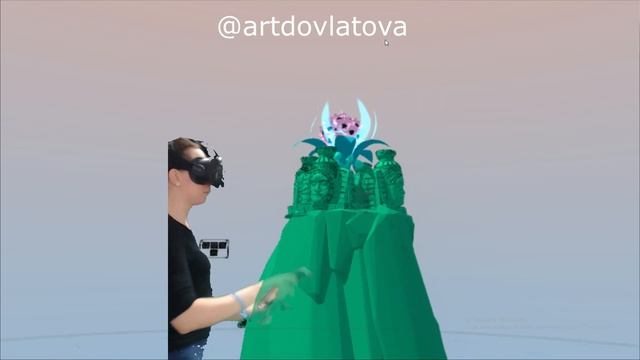 Virtual reality art - Женщина цветок - VR painting - mixed reality (Tilt Brush) - flower of hope смотреть онлайн