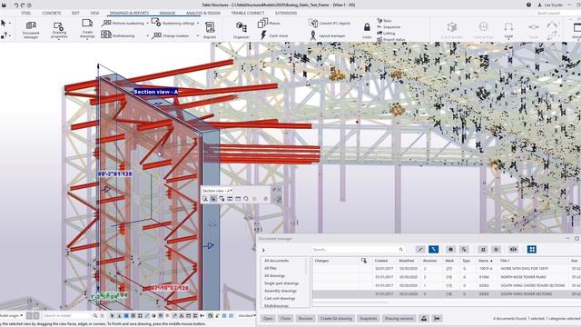 Tekla Structures 2020 - Show and Modify Drawing Views in the Model смотреть онлайн