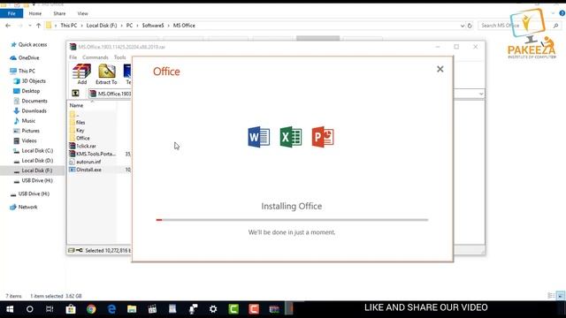 01 MS Word Class 01 How to install MS office 2019 in Window 10 pakeeza institute смотреть онлайн